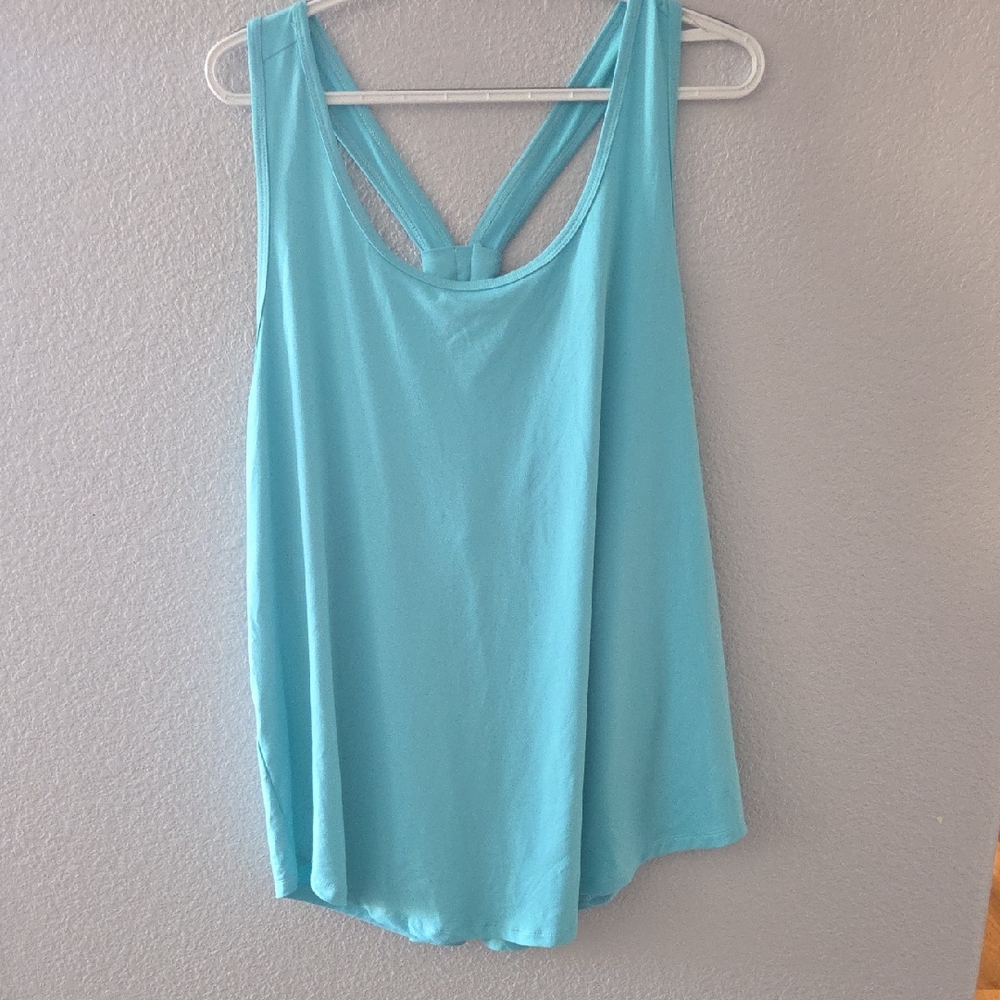 Women's Blue Sleeveless Top